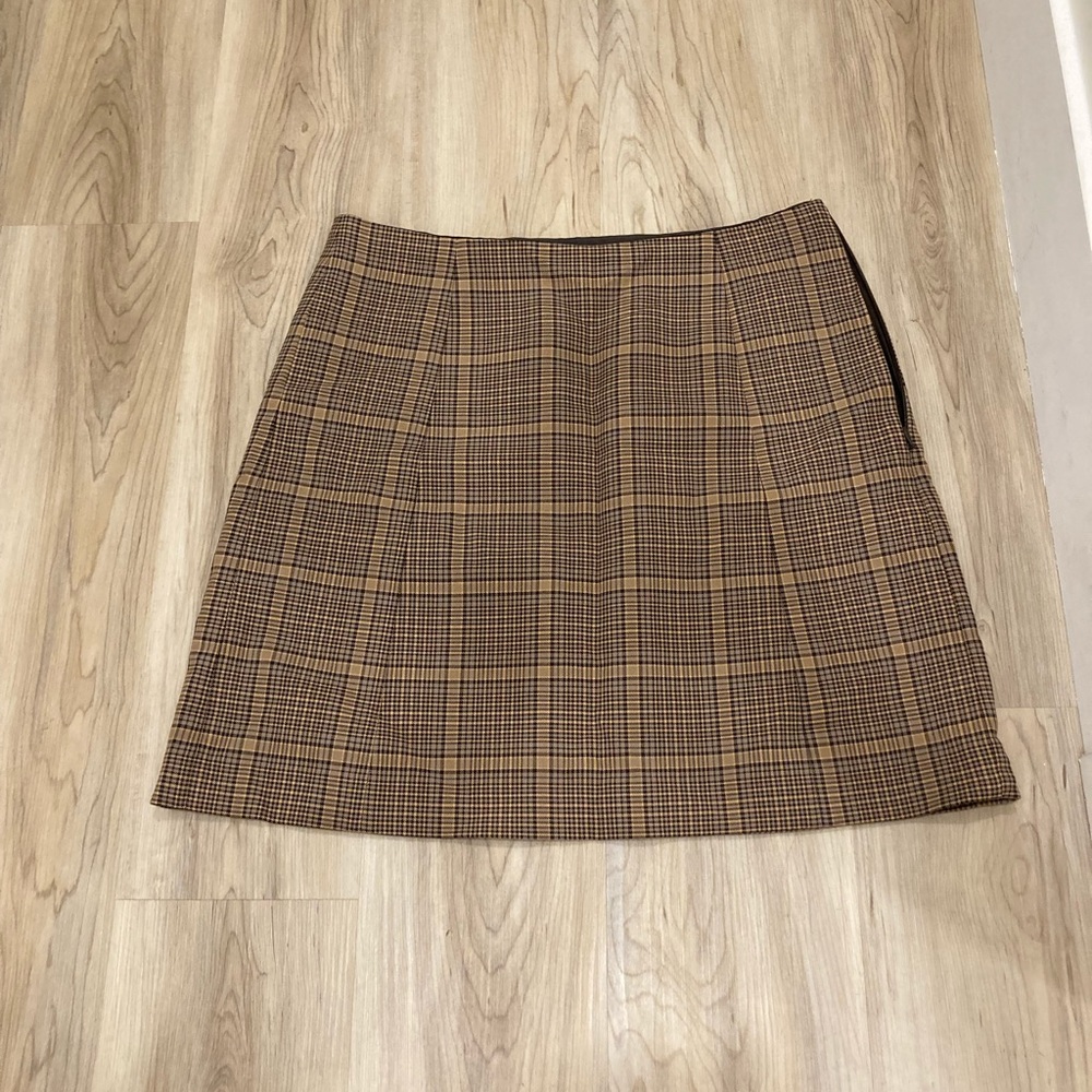 Babaton Plaid Mini Skirt